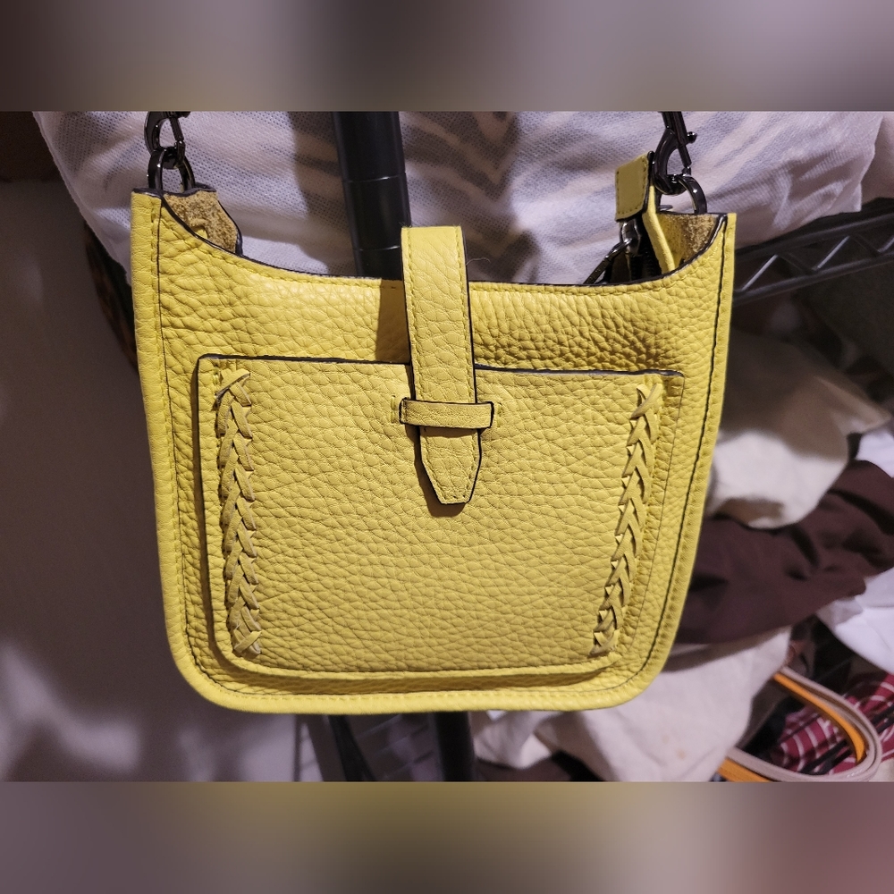 REBECCA MINKOFF Whipstitch Unlined Feed Crossbody Bag